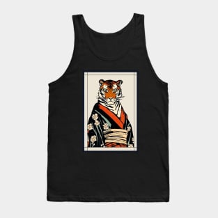 Royal tiger Japanese with kimono vintage Tank Top